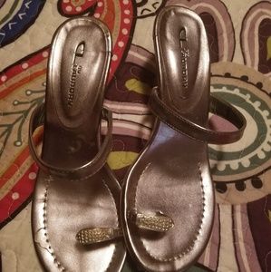 CL Sandal Heels Pewter